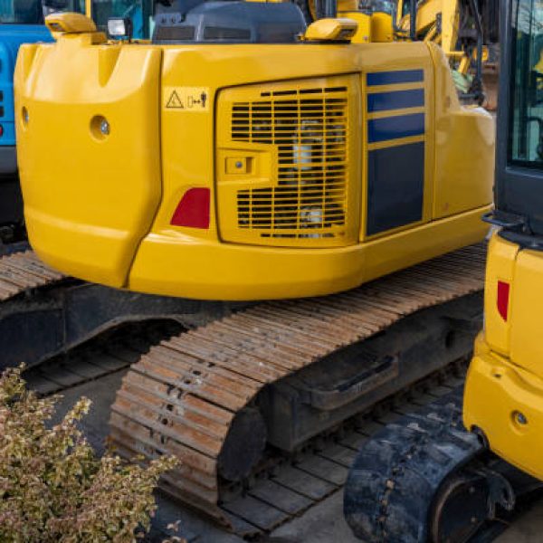 Image of excavator construction equipment machinery